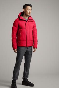 Chamarras Canada Goose Hombre México - Armstrong Chaqueta De Plumas Rojos FL8523906